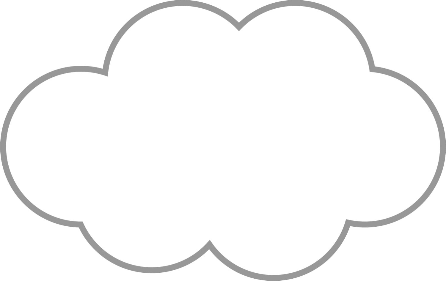 Sky Graa Outline - Heart (1500x946), Png Download