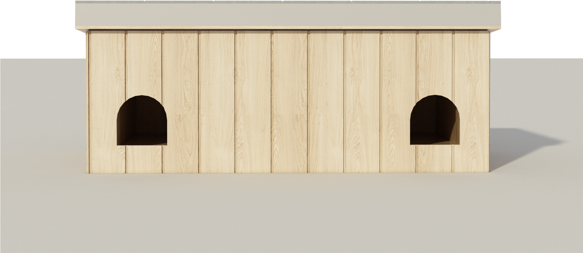 Diy Plans Medium Sized Multi Dog House Plans - Plywood (2000x1333), Png Download