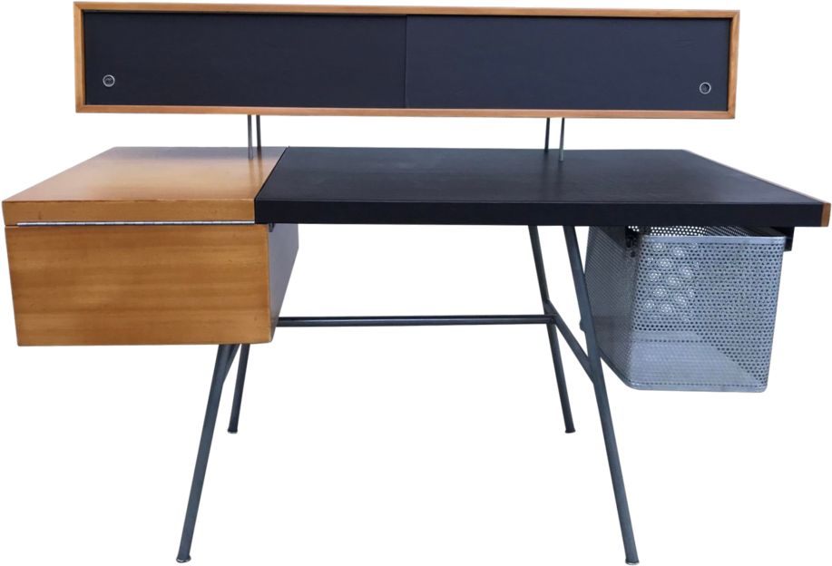 Office Decor George Nelson For Herman Miller Home Office - Writing Desk (1000x734), Png Download