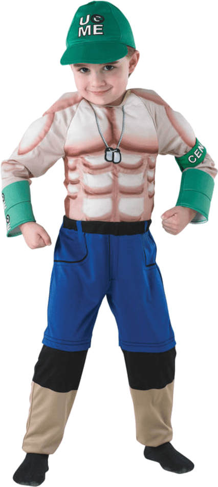 Child Deluxe John Cena Wwe Costume - John Cena Costume (600x951), Png Download