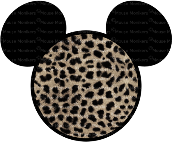 Cheetah Print Circle - Cheetah Print Background (1000x963), Png Download