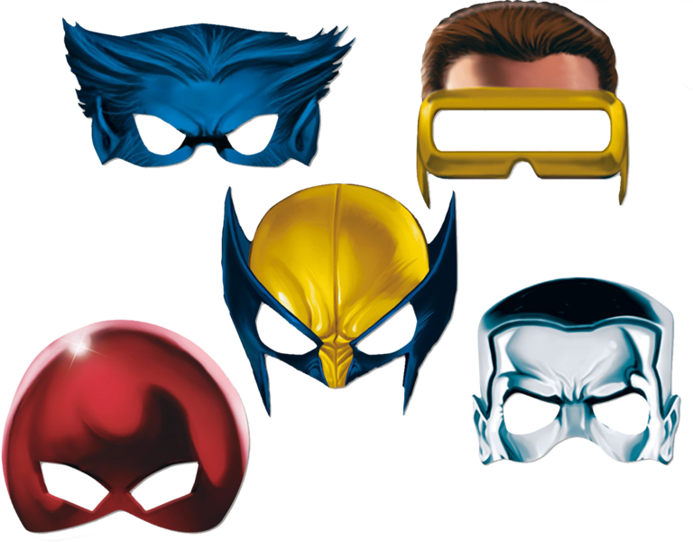 X Men Masks - X Men Theme Party (768x600), Png Download