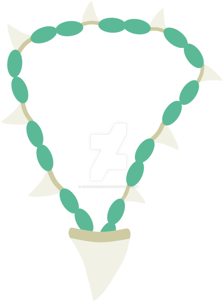[commission] Shark Tooth Necklace Cutie Mark By Aureliusorigami (745x1007), Png Download