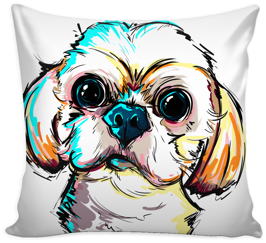 shih tzu pillow cover