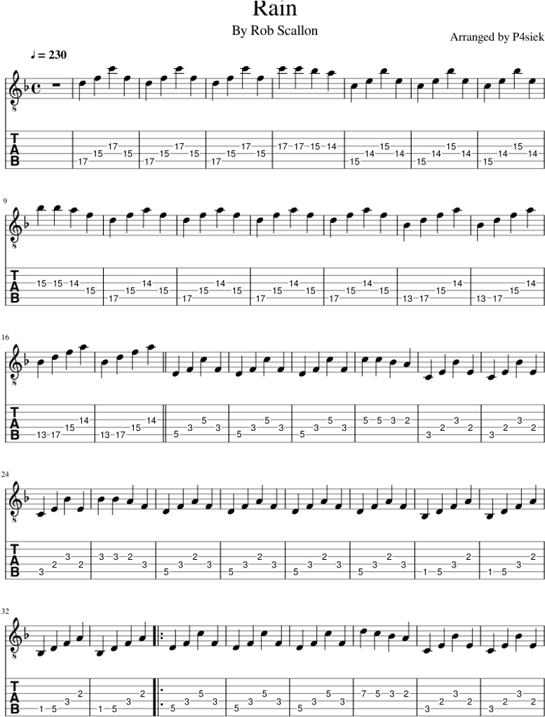 "rain" By Rob Scallon - Sweater Weather Max And Alyson Piano (850x1100), Png Download