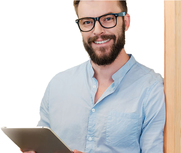 Happy Customer 3 - Gentleman (650x507), Png Download