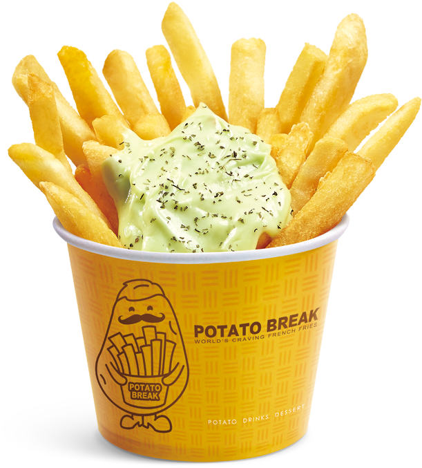 Wasabi Sauce Fries - French Fries With Wasabi Sauce (865x865), Png Download