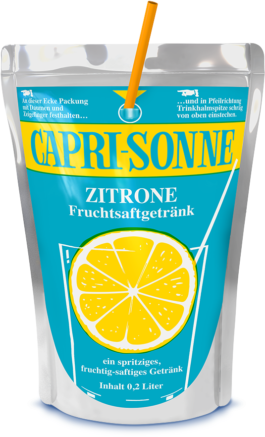 Limited Edition Im Retro Design - Capri Sonne Zitrone (715x1000), Png Download
