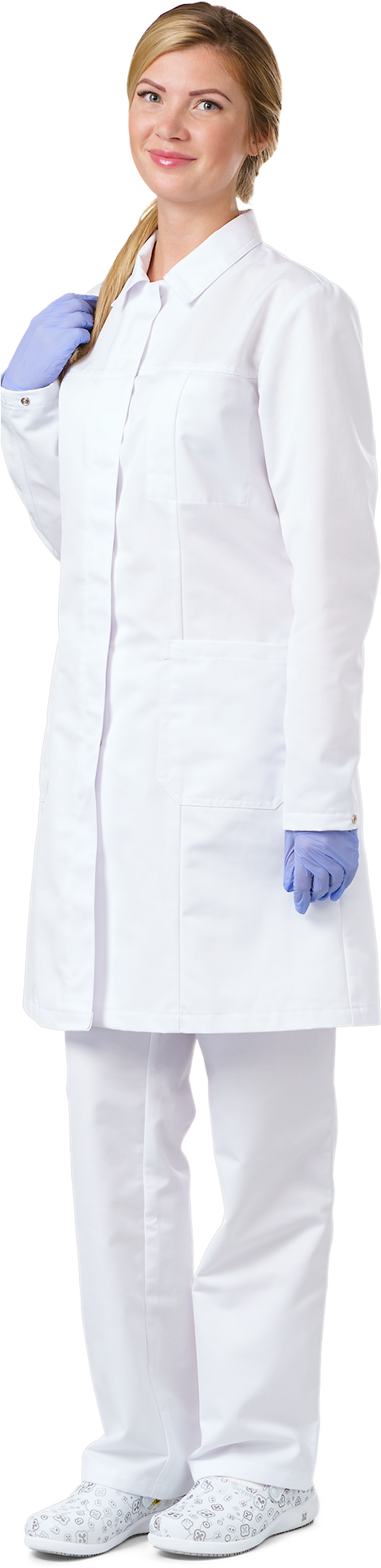 Ladies Lab Coat - Venkaiah Naidu Png (536x2000), Png Download
