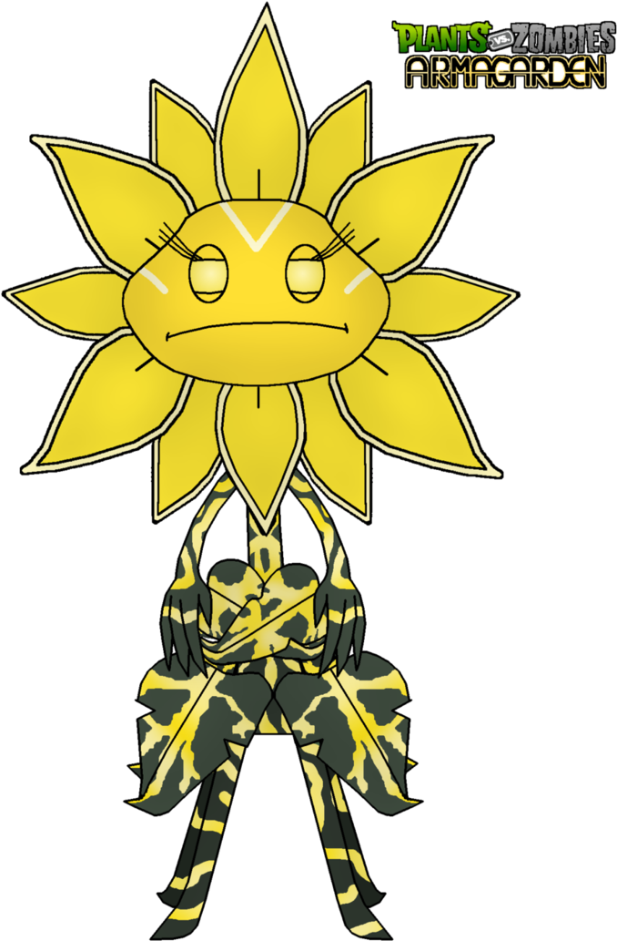 Sunflower Queen Giant Unit By Rose-supreme - Sunflower Plants Versus Zombie (678x1033), Png Download