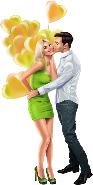 Couple Cartoon, 3d Girl, Illustration Girl, Girl Illustrations, - Pin Up Couple Png (405x800), Png Download