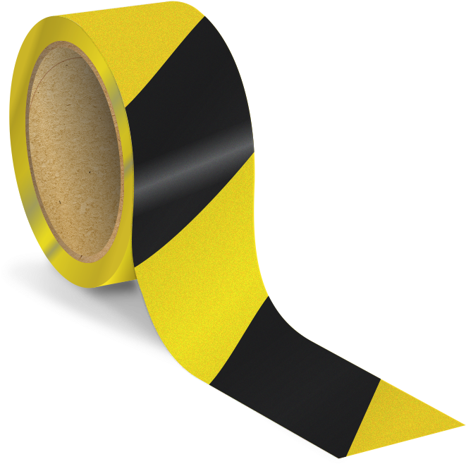 2 Inch Striped Reflective Floor Marking Tape - Strap (800x800), Png Download