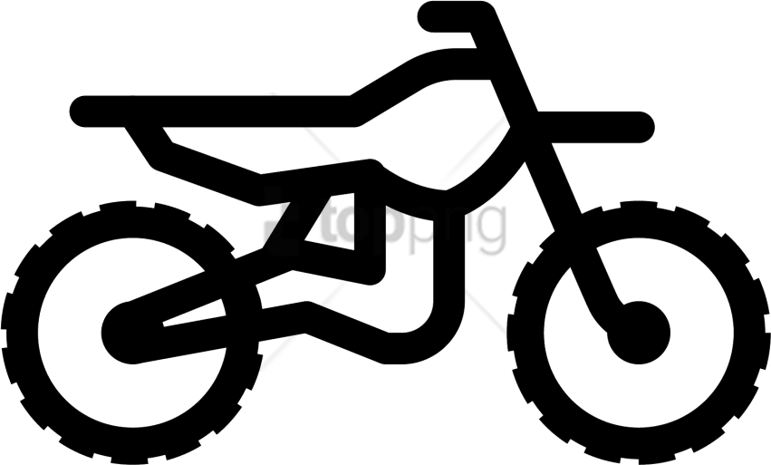 Free Png Dirt Bike Icon Png Image With Transparent - Motocross Bike Icon Png (851x513), Png Download