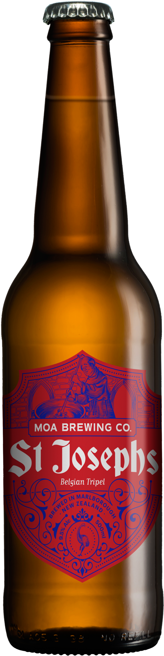 Moa St Joesphs 500ml Bottle - Southern Alps White Ipa (1000x2465), Png Download