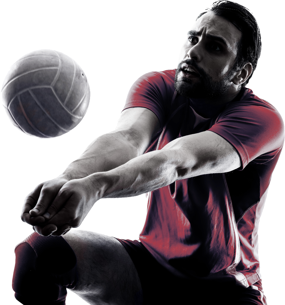 Volleyball - Football Player (1400x1049), Png Download