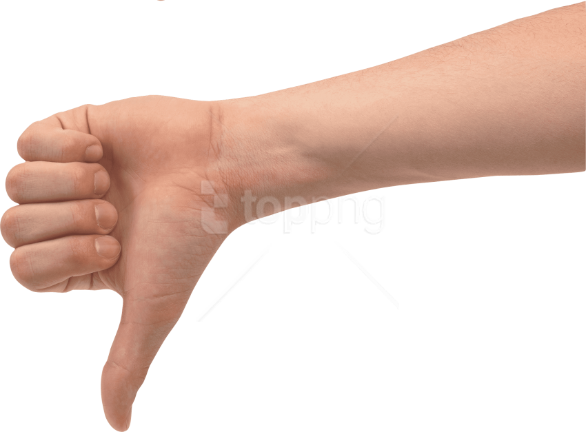 Download Hands Png Images Background - Thumbs Down Hand Transparent (850x627), Png Download
