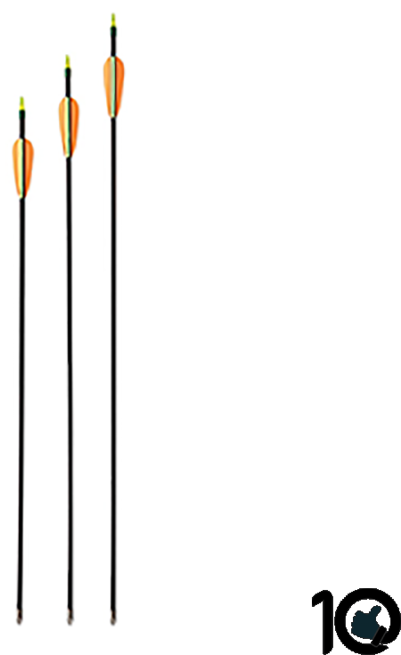 Ek Archery Aluminium Arrow Red 26"/3" Vanes 5pcs/bag - Soft Flag (750x750), Png Download