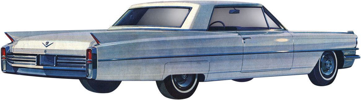 Cadillac Free Png Image - Cadillac Coupe De Ville (1200x332), Png Download