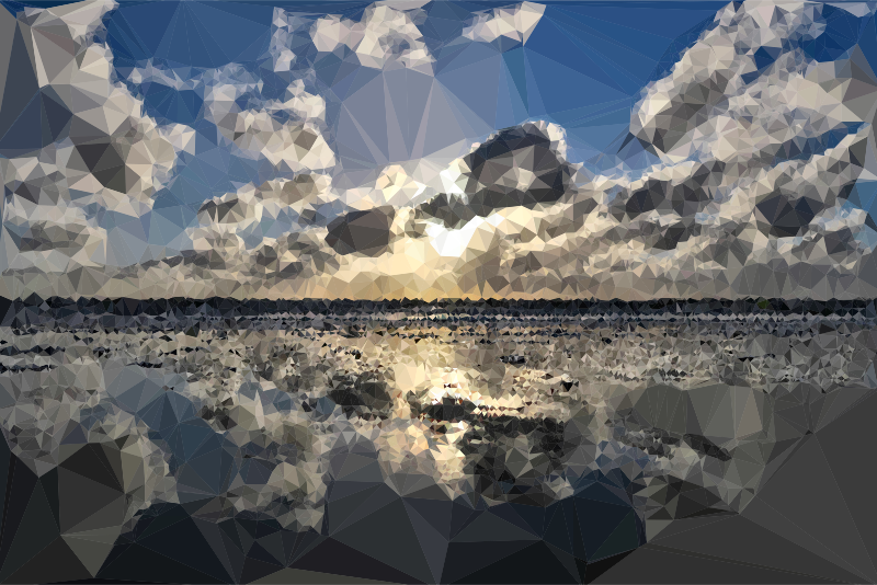 Medium Image - Cloudy Beach (800x534), Png Download