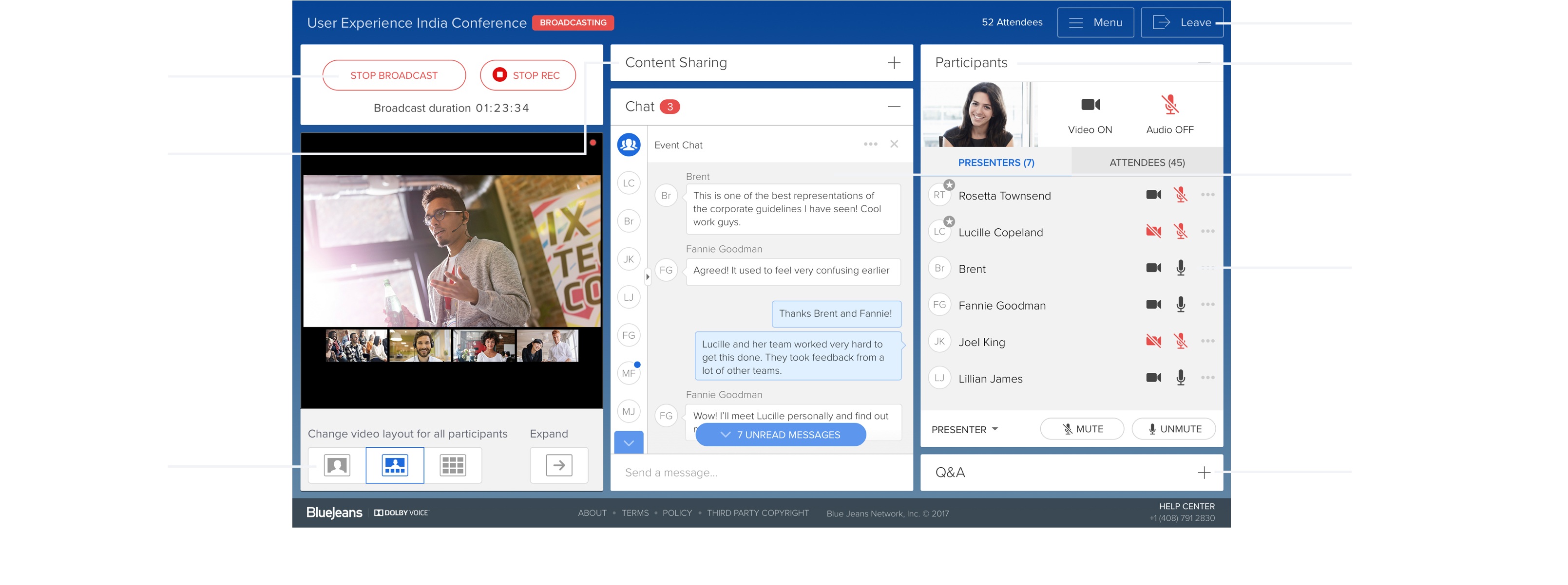 Follow Us - Blue Jeans Events (3328x1342), Png Download