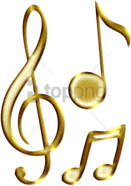 Free Png Gold Music Notes Png Png Image With Transparent - Note Musique Or Png (480x720), Png Download