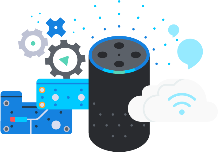Whats New In The Alexa Skills Kit - Amazon Echo Illustration (960x680), Png Download