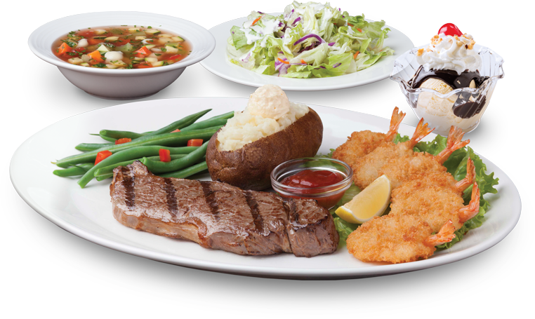 4 Course Plate - Norms Chicken Garlic Mushroom Alfredo (762x455), Png Download