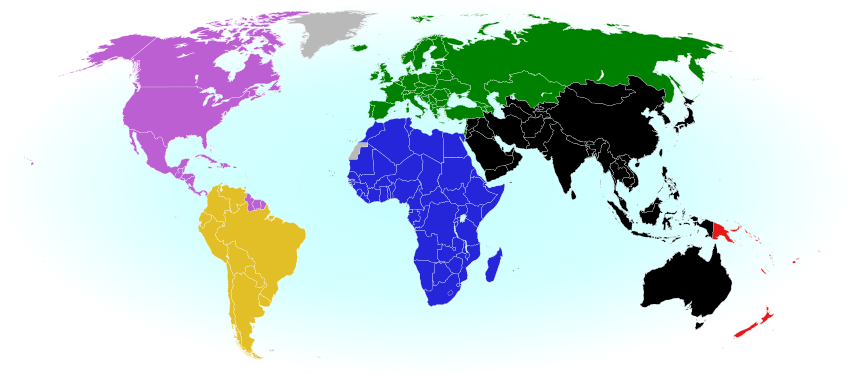 World Cup - License Free World Map (850x374), Png Download