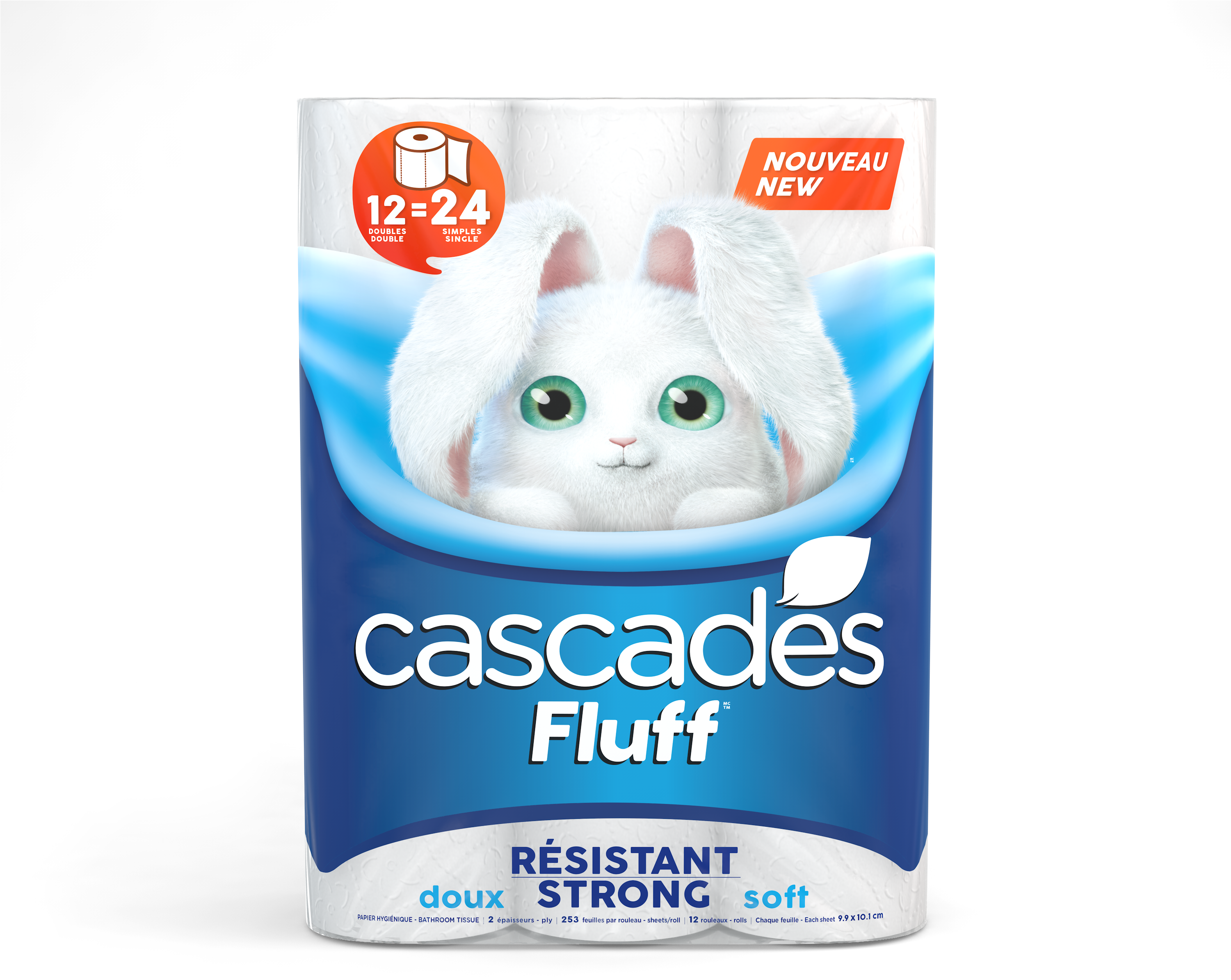 Cascade Fluff Toilet Paper (3000x2500), Png Download