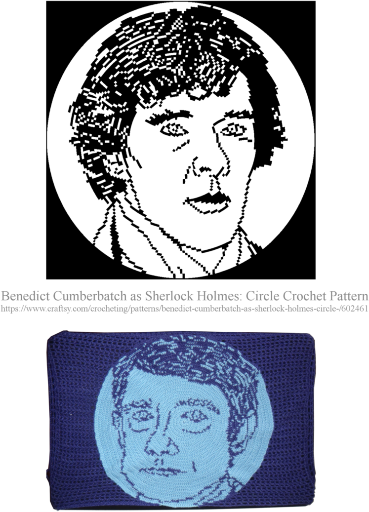 This Is The Benedict/sherlock Version Of Circular Pattern - Sketch (768x1040), Png Download