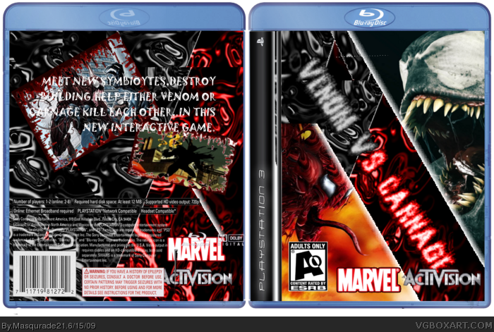 S Carnage Box Art Cover - Venom Vs Carnage Game (700x471), Png Download
