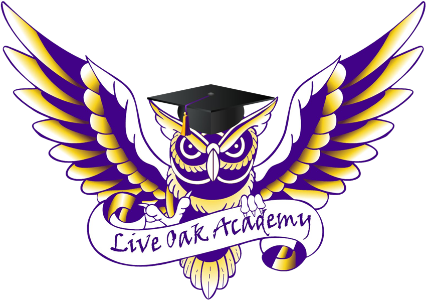 Graduation Cap & Gown - Live Oak Academy Hays (900x695), Png Download