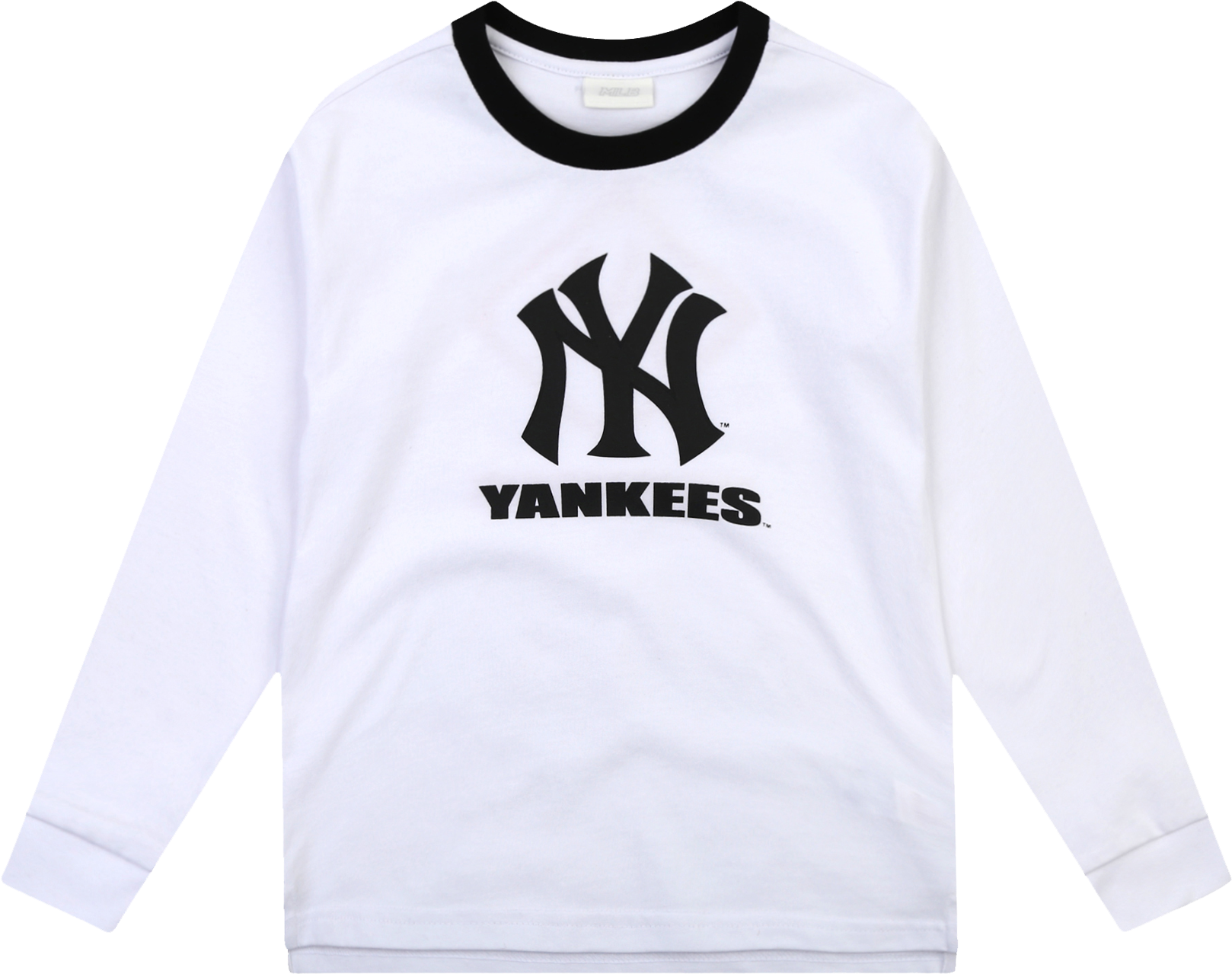 New York Yankees Unisex Two Tone Bicolor Logo T-shirt - Long-sleeved T-shirt (2000x2000), Png Download