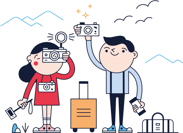 Studying Abroad Benefits - Desenho De Casal Viajando (1137x486), Png Download