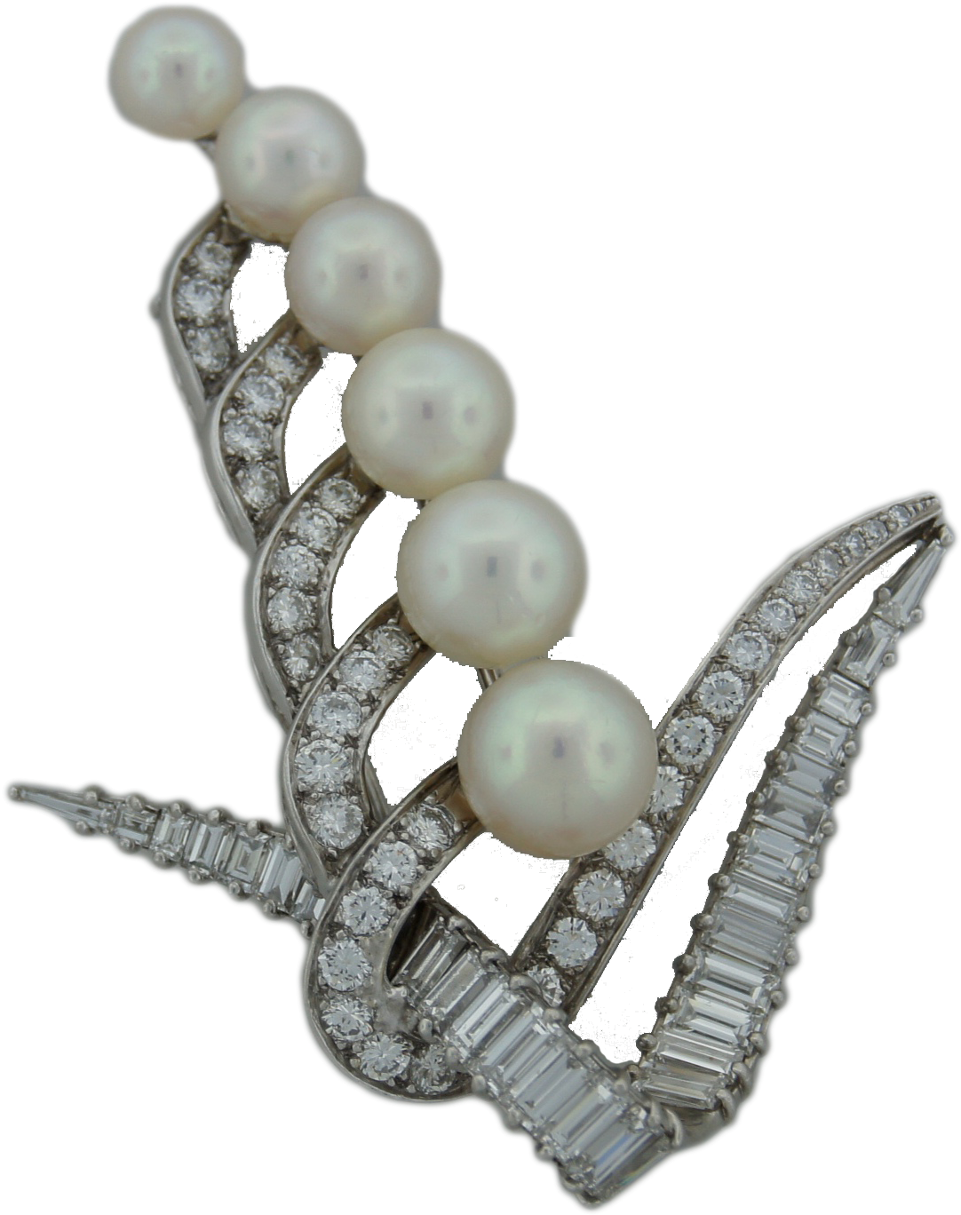 Pearl Saxaphone Brooch - Body Jewelry (2147x1481), Png Download