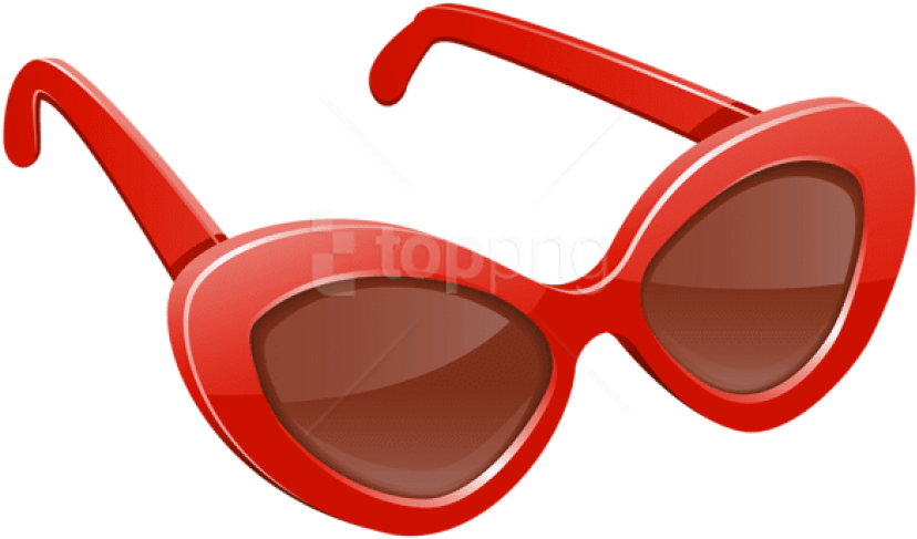 Download Red Sunglasses Clipart Png Photo - Red Sunglasses Clipart (850x519), Png Download