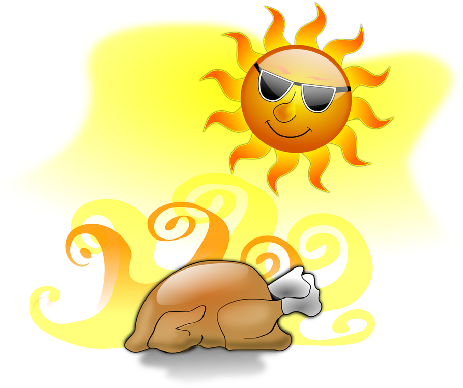 Get High With The Turkey This Thanksgiving - Summer Sun Clip Art (1000x766), Png Download
