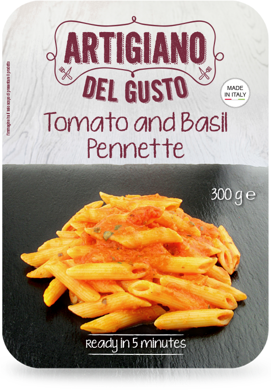 Tomato And Basil Pennette - Junk Food (693x886), Png Download