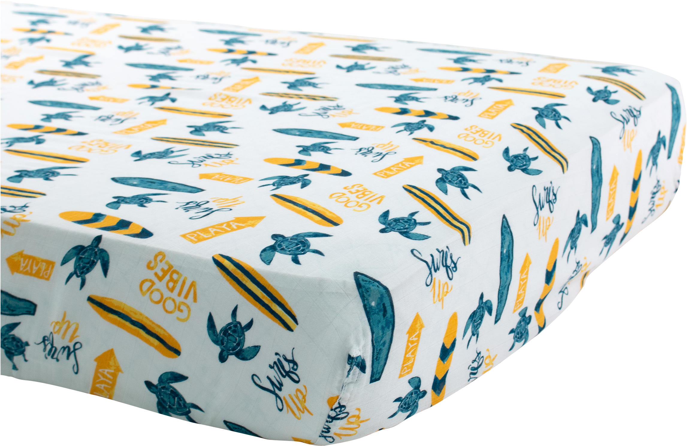 Surf Luxury Muslin Crib Sheet (2400x2400), Png Download