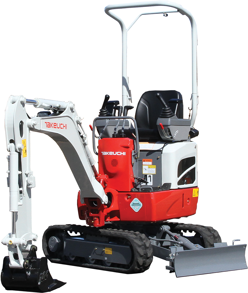 Compact Excavator - Takeuchi Mini Excavator (1400x999), Png Download