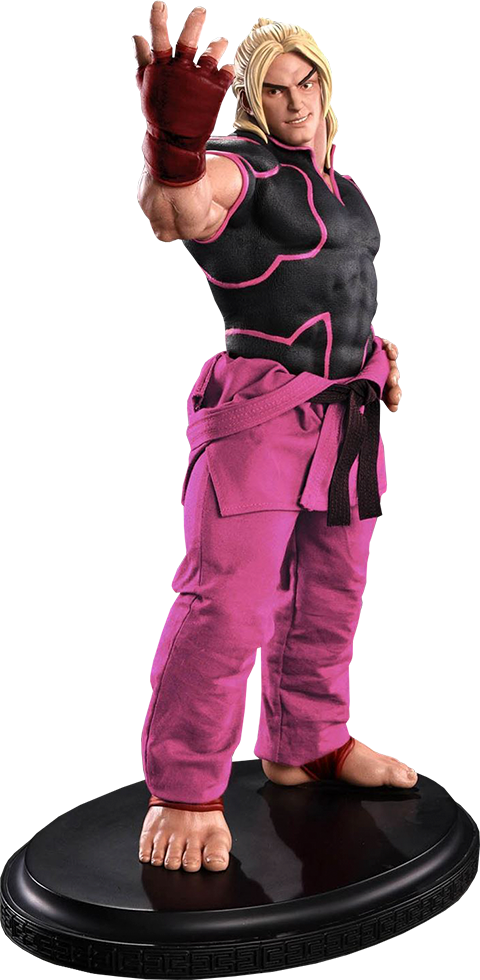 Pop Culture Shock Ken Masters Player 2 Pink Statue - Dry Suit (480x980), Png Download