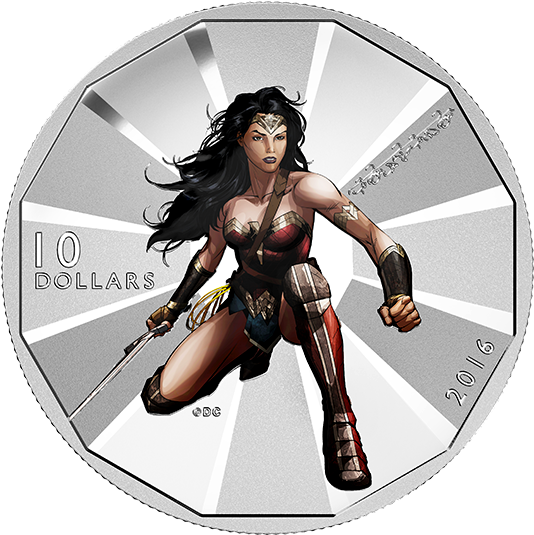 Pure Silver Coin Batman V Superman - Wonder Woman Coin (570x570), Png Download