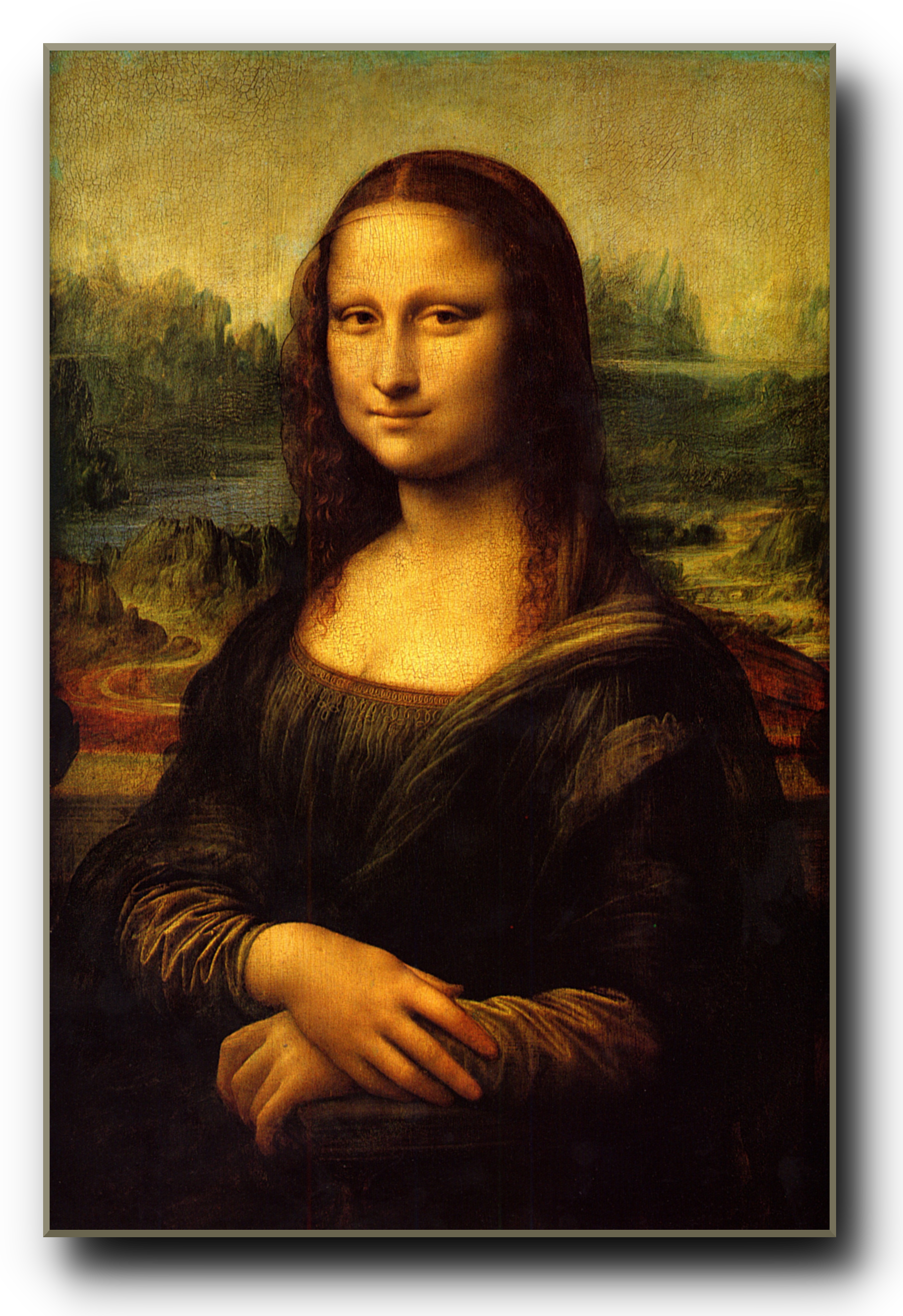 Brown Bess Replica - Acrylic Paint Mona Lisa (1822x2656), Png Download