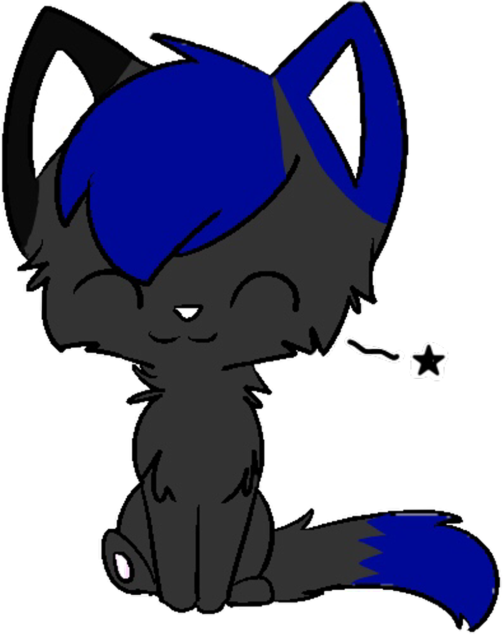 Lobo Sticker - Lobo Kawaii (1024x1291), Png Download