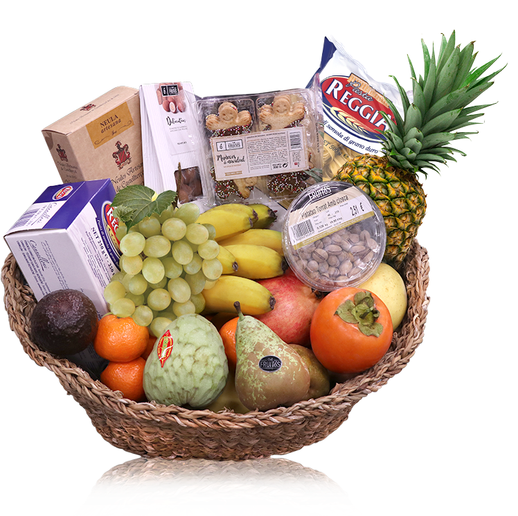 Cesta Fruta Pequeña - Clementine (833x834), Png Download