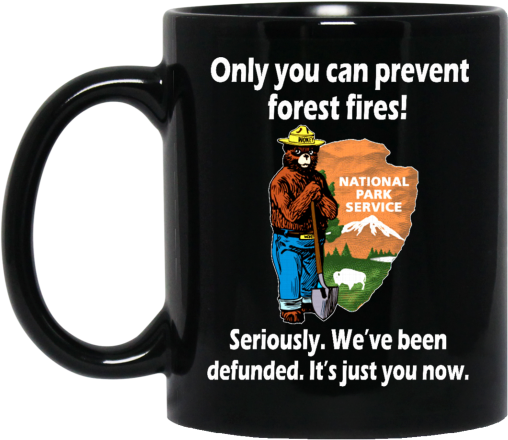 Smokey Bear Mug Only You Can Prevent The Fires Defunded (1024x1024), Png Download