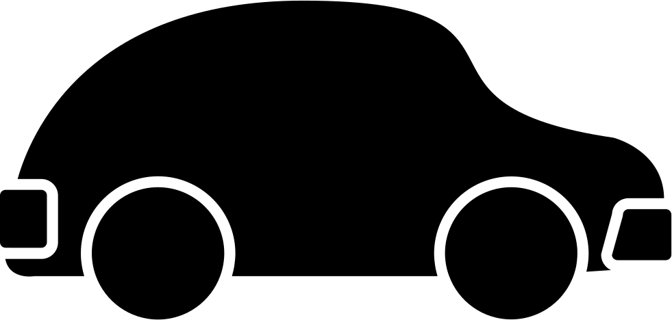 Car Black Rounded Shape Side View Comments - Circle (981x468), Png Download