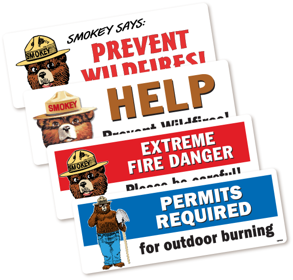 Additional Information - Smokey The Bear (585x559), Png Download