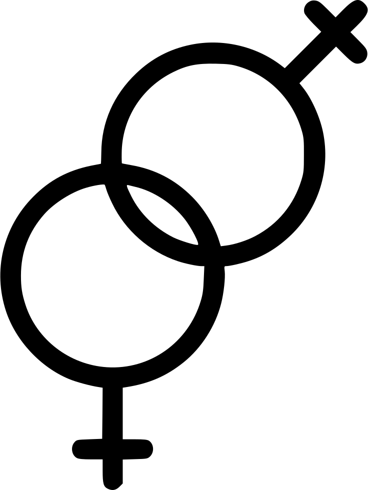 Png File Svg - Sex Couple Sign (736x980), Png Download