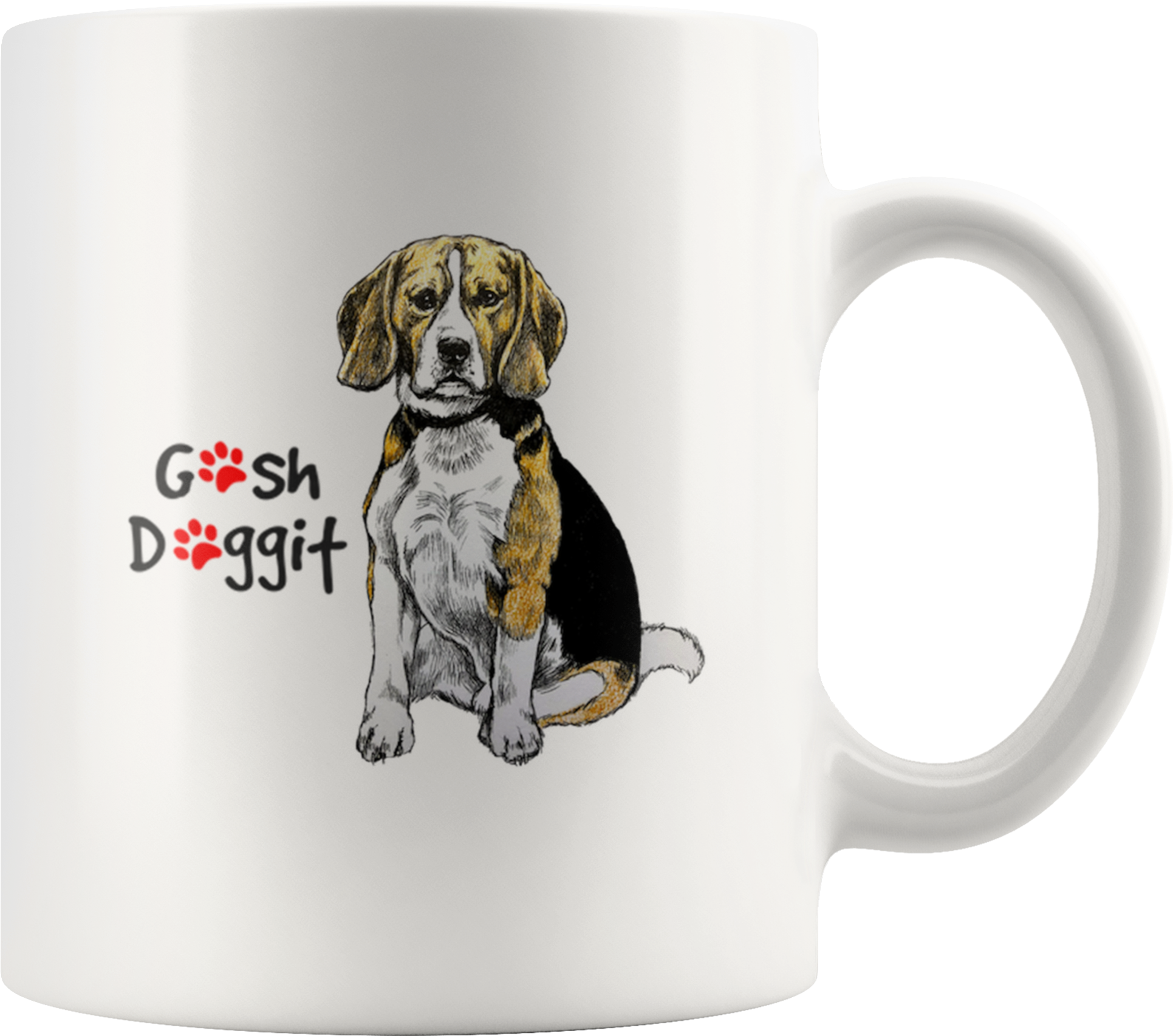 Gosh Dogigit Beagle Mug - Little Box (2000x2000), Png Download